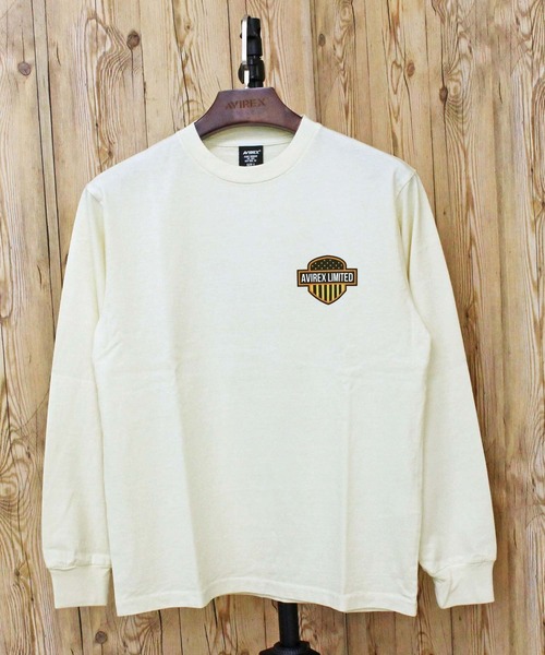 AVIREX(アヴィレックス)の「EAGLE L/S T-SHIRT(Tシャツ/カットソー・メンズ・ホワイト/オレンジ/チャコールグレー・XXL/XL/L/M)」の4枚目の写真