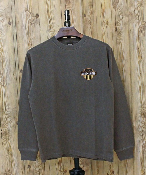 AVIREX(アヴィレックス)の「EAGLE L/S T-SHIRT(Tシャツ/カットソー・メンズ・ホワイト/オレンジ/チャコールグレー・XXL/XL/L/M)」の8枚目の写真