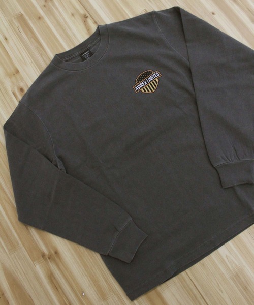 AVIREX(アヴィレックス)の「EAGLE L/S T-SHIRT(Tシャツ/カットソー・メンズ・ホワイト/オレンジ/チャコールグレー・XXL/XL/L/M)」の10枚目の写真