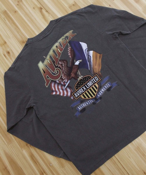 AVIREX(アヴィレックス)の「EAGLE L/S T-SHIRT(Tシャツ/カットソー・メンズ・ホワイト/オレンジ/チャコールグレー・XXL/XL/L/M)」の11枚目の写真