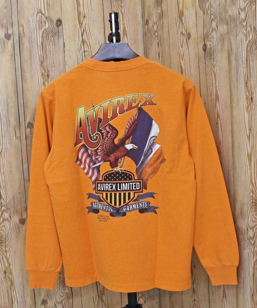AVIREX(アヴィレックス)の「EAGLE L/S T-SHIRT(Tシャツ/カットソー・メンズ・ホワイト/オレンジ/チャコールグレー・XXL/XL/L/M)」の13枚目の写真