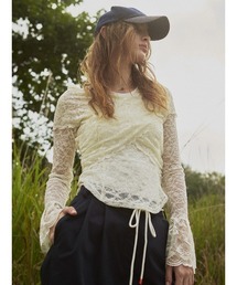 ELCHELE | LACE CACHECOEUR TOP(Tシャツ/カットソー)