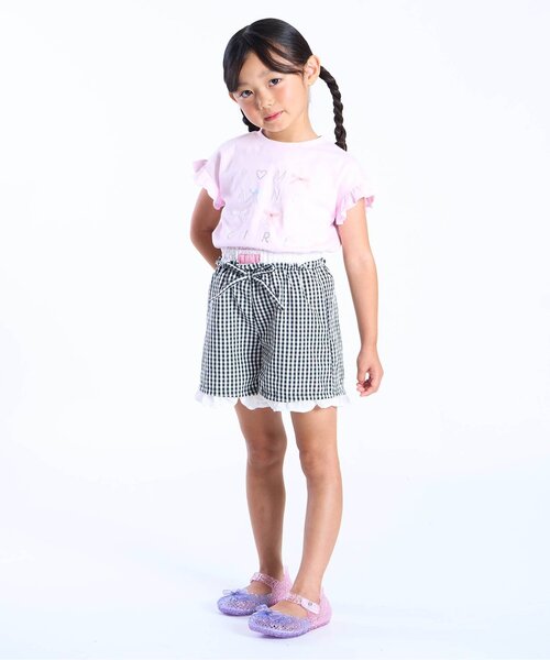 Seraph（セラフ）の「インして可愛い！フリルドッキングショートパンツ_ジュニア対応（その他パンツ・キッズ・ブルー/その他3/チェック・110/100/90/80/140/130/120）」の7枚目の写真