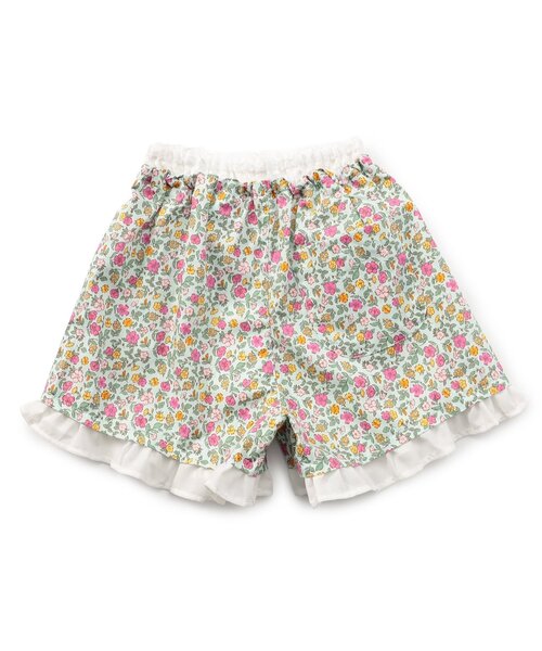 Seraph（セラフ）の「インして可愛い！フリルドッキングショートパンツ_ジュニア対応（その他パンツ・キッズ・ブルー/その他3/チェック・110/100/90/80/140/130/120）」の4枚目の写真