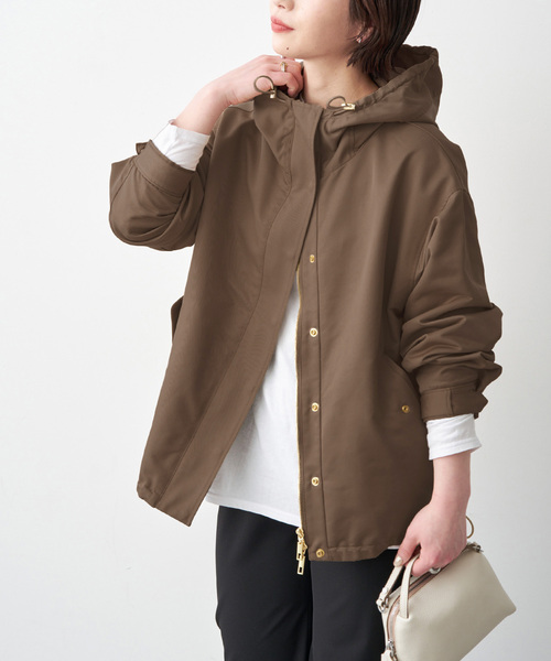 Spick & Span（スピックアンドスパン）の「《新色有り / 追加》撥水マウンテンパーカー（マウンテンパーカー・レディース・ブラウン/ブラック・36/38）」の2枚目の写真