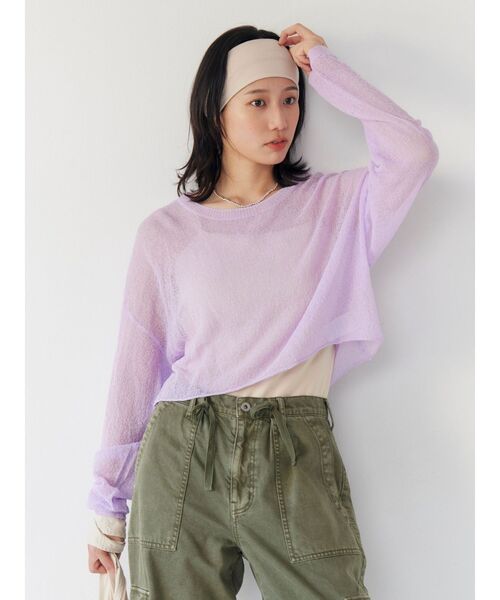 Ungrid（アングリッド）の「ベーシックワイドヘアバンド（ヘアバンド・レディース・ブラック/アイボリー・FREE）」の12枚目の写真