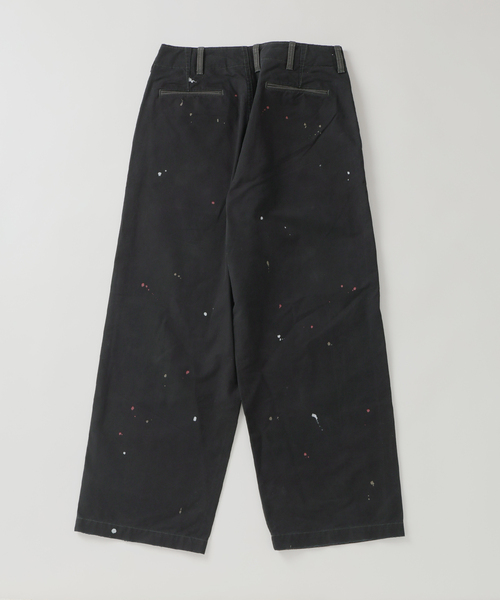 JOURNAL STANDARD J.S HOMESTEAD（ジャーナルスタンダードホームステッド）の「J.S.Homestead / スプラッシュ ペイント ビッグ チノ パンツ（チノパンツ・メンズ・ブラック/ベージュ・LARGE/MEDIUM）」の6枚目の写真