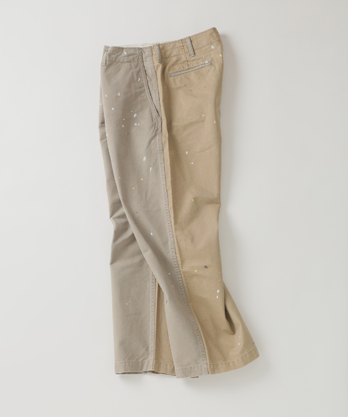 JOURNAL STANDARD J.S HOMESTEAD（ジャーナルスタンダードホームステッド）の「J.S.Homestead / スプラッシュ ペイント ビッグ チノ パンツ（チノパンツ・メンズ・ブラック/ベージュ・LARGE/MEDIUM）」の10枚目の写真