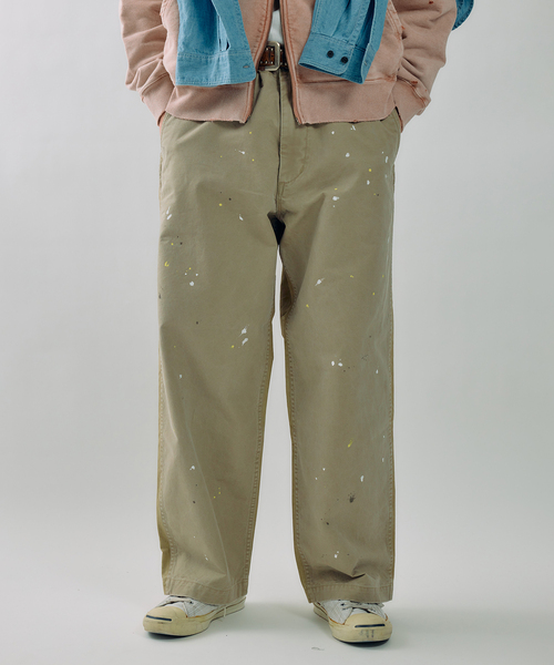 JOURNAL STANDARD J.S HOMESTEAD（ジャーナルスタンダードホームステッド）の「J.S.Homestead / スプラッシュ ペイント ビッグ チノ パンツ（チノパンツ・メンズ・ブラック/ベージュ・LARGE/MEDIUM）」の20枚目の写真