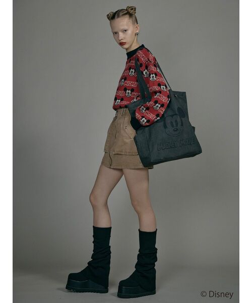 Disney（ディズニー）の「【ミッキーマウス】ジャガードニット（ニット/セーター・レディース・グレー/レッド・FREE）」の12枚目の写真