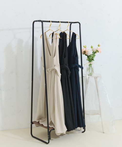 Louiosy(ルオシー)の「【Louiosy】【大きいサイズ】ベルト付きジャンスカ(ワンピース・レディース・ネイビー/ブラック/アイボリー・X-LARGE/3L/4L)」の20枚目の写真