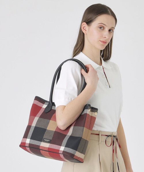 クレストブリッジチェックPVCトート（トートバッグ）｜BLUE LABEL