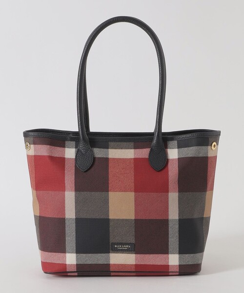 BLUE LABEL CRESTBRIDGE(ブルーレーベルクレストブリッジ)の「クレストブリッジチェックPVCトート(トートバッグ・レディース・レッド/ベージュ系その他・FREE)」の8枚目の写真