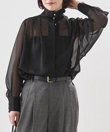 A PUPIL | 【A PUPIL/ア ピューピル】別注 HNK RGLN BL ジョーゼットブラウス(シャツ/ブラウス)