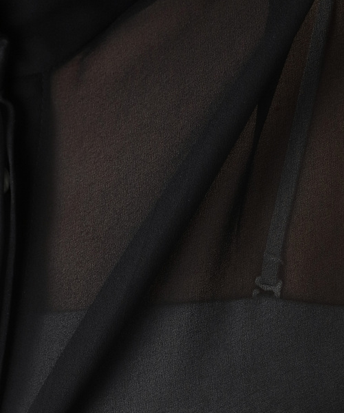 A PUPIL（アピューピル）の「【A PUPIL/ア ピューピル】別注 HNK RGLN BL ジョーゼットブラウス（シャツ/ブラウス・レディース・ブラック・MEDIUM）」の16枚目の写真