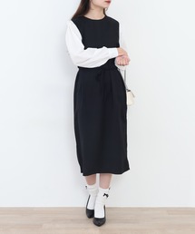 RME.（アールエムイー）の「パフスリーブドッキングワンピース（ワンピース）」