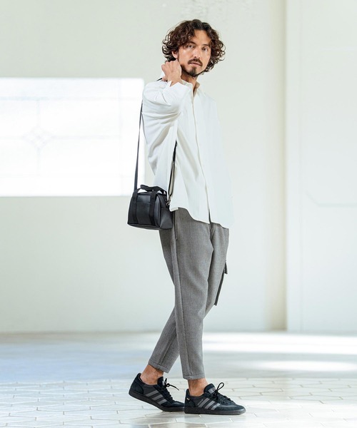 Magine（マージン）の「ms6419- Drapey Chambray Relax Fit Seven Sleeve Shirt シャンブレーシャツ(MGN-261-022)（シャツ/ブラウス・メンズ・ネイビー/オフホワイト/ブルー・48/46/44）」の21枚目の写真
