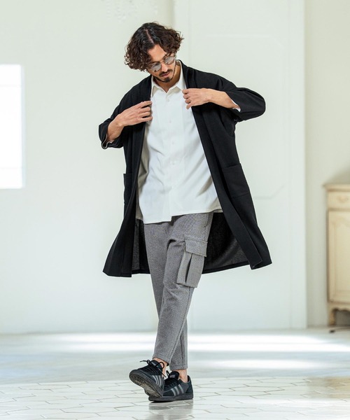 Magine（マージン）の「ms6419- Drapey Chambray Relax Fit Seven Sleeve Shirt シャンブレーシャツ(MGN-261-022)（シャツ/ブラウス・メンズ・ネイビー/オフホワイト/ブルー・48/46/44）」の22枚目の写真