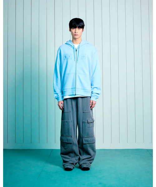 THECOLDESTMOMENT（ザコールデストモーメント）の「TCM tornado hooded zip-up (sky blue)（パーカー・レディース・その他・SMALL/MEDIUM/LARGE）」の6枚目の写真