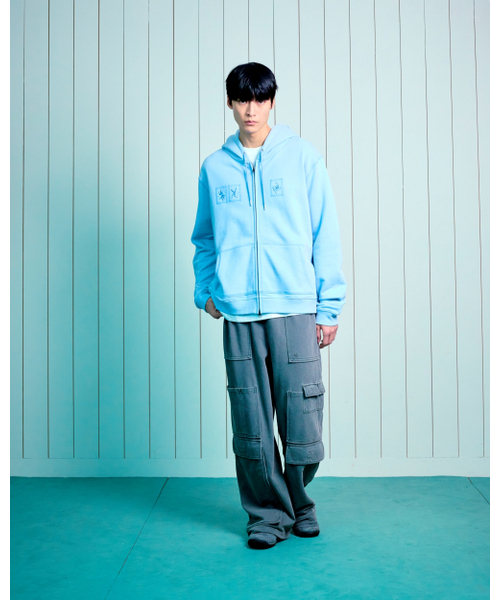 THECOLDESTMOMENT（ザコールデストモーメント）の「TCM tornado hooded zip-up (sky blue)（パーカー・レディース・その他・SMALL/MEDIUM/LARGE）」の9枚目の写真
