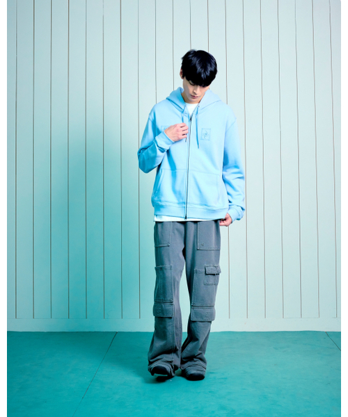 THECOLDESTMOMENT（ザコールデストモーメント）の「TCM tornado hooded zip-up (sky blue)（パーカー・レディース・その他・SMALL/MEDIUM/LARGE）」の10枚目の写真