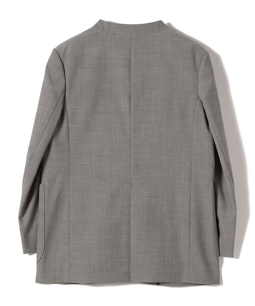 SHIPS(シップス)の「SHIPS Primary Navy Label:カラー レス ジャケット(グレー)(ノーカラージャケット・レディース・グレー・36/38)」の2枚目の写真
