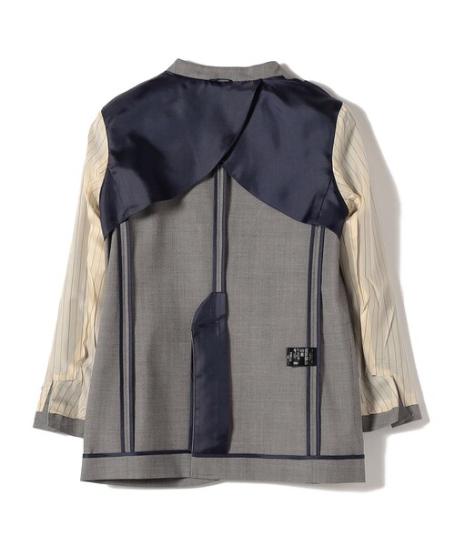 SHIPS(シップス)の「SHIPS Primary Navy Label:カラー レス ジャケット(グレー)(ノーカラージャケット・レディース・グレー・36/38)」の4枚目の写真