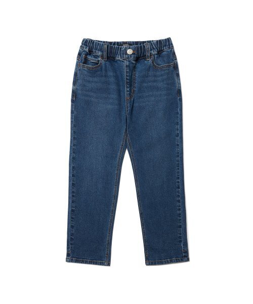 MUSINSA STANDARD KIDS（ムシンサスタンダードキッズ）の「テーパードバンディングデニムパンツ [ミディアムインディゴ]（デニムパンツ・レディース・その他・140/130/120/150/100/110）」の2枚目の写真