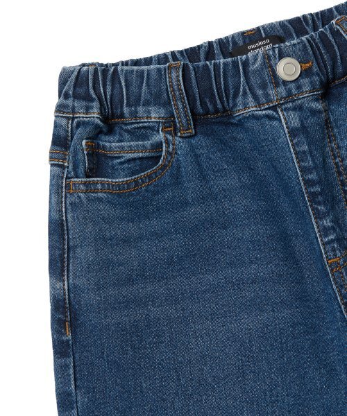 MUSINSA STANDARD KIDS（ムシンサスタンダードキッズ）の「テーパードバンディングデニムパンツ [ミディアムインディゴ]（デニムパンツ・レディース・その他・140/130/120/150/100/110）」の5枚目の写真