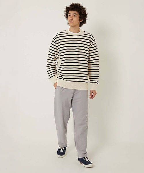 BLUE BLUE(ブルーブルー)の「オープンエンドコットンニット ツイルパンツ(その他パンツ・メンズ・グレー/ネイビー・S/M/XL/L)」の5枚目の写真