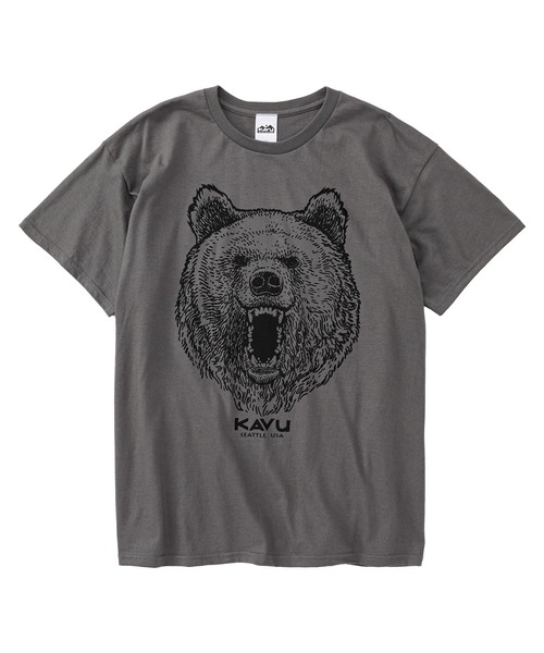 KAVU(カブー)の「KAVU/カブー Bear Tee/ベア Tシャツ(Tシャツ/カットソー・メンズ・オリーブドラブ/サンドベージュ/グレー/チャコールグレー・X-LARGE/LARGE/MEDIUM)」の5枚目の写真
