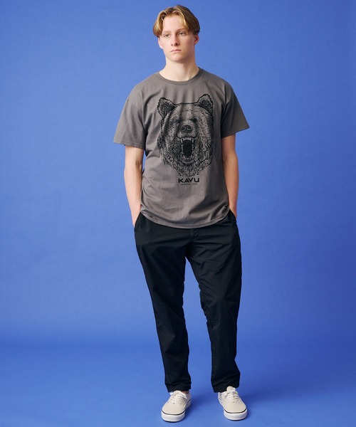 KAVU(カブー)の「KAVU/カブー Bear Tee/ベア Tシャツ(Tシャツ/カットソー・メンズ・オリーブドラブ/サンドベージュ/グレー/チャコールグレー・X-LARGE/LARGE/MEDIUM)」の9枚目の写真