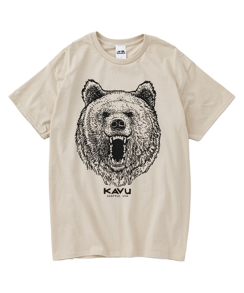 KAVU(カブー)の「KAVU/カブー Bear Tee/ベア Tシャツ(Tシャツ/カットソー・メンズ・オリーブドラブ/サンドベージュ/グレー/チャコールグレー・X-LARGE/LARGE/MEDIUM)」の15枚目の写真