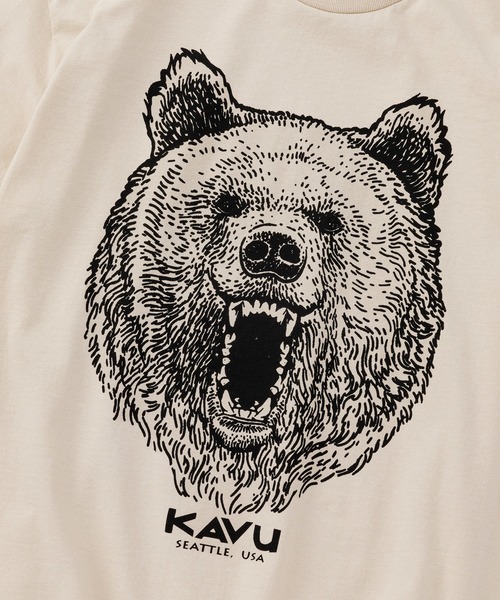 KAVU(カブー)の「KAVU/カブー Bear Tee/ベア Tシャツ(Tシャツ/カットソー・メンズ・オリーブドラブ/サンドベージュ/グレー/チャコールグレー・X-LARGE/LARGE/MEDIUM)」の17枚目の写真