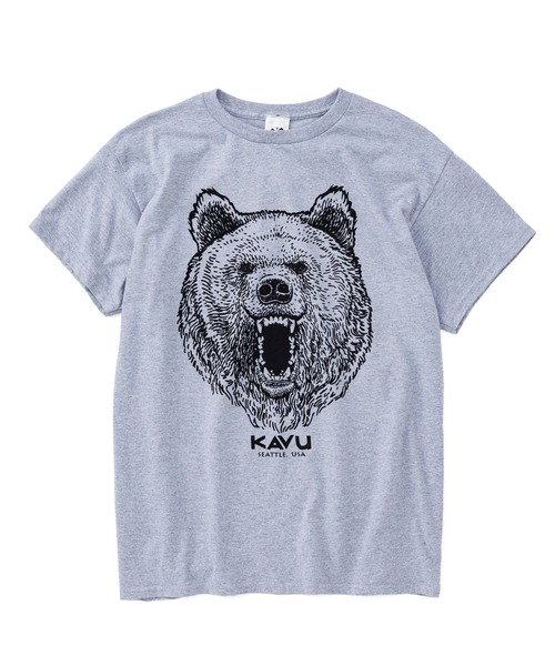 KAVU(カブー)の「KAVU/カブー Bear Tee/ベア Tシャツ(Tシャツ/カットソー・メンズ・オリーブドラブ/サンドベージュ/グレー/チャコールグレー・X-LARGE/LARGE/MEDIUM)」の10枚目の写真