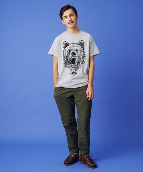KAVU(カブー)の「KAVU/カブー Bear Tee/ベア Tシャツ(Tシャツ/カットソー・メンズ・オリーブドラブ/サンドベージュ/グレー/チャコールグレー・X-LARGE/LARGE/MEDIUM)」の14枚目の写真