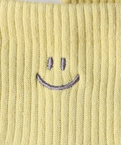Right-on(ライトオン)の「【BASIC SOCKS】Qスマイル刺繍ソックス (遊び心 / 心地よいフィット / 大人カジュアル / ロングシーズン)(ソックス/靴下・レディース・グリーン/イエロー/オフホワイト/グレー/ブラック・フリー)」の14枚目の写真