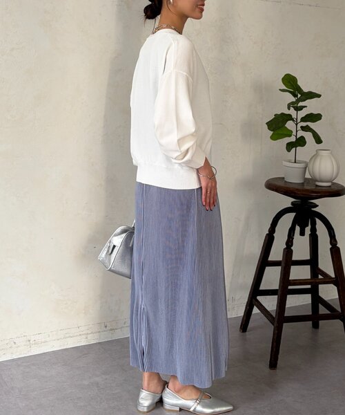 Chez toi（シェトワ）の「ニュアンスボタン長袖ニットカーディガン（カーディガン/ボレロ・レディース・ブラック/ホワイト/ブルー/イエロー・FREE）」の22枚目の写真