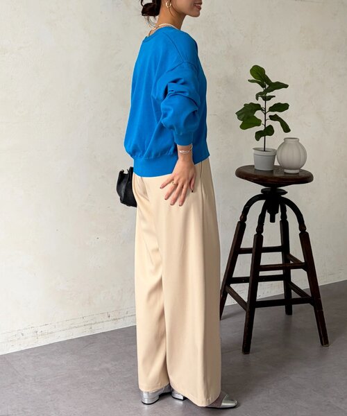 Chez toi（シェトワ）の「ニュアンスボタン長袖ニットカーディガン（カーディガン/ボレロ・レディース・ブラック/ホワイト/ブルー/イエロー・FREE）」の6枚目の写真