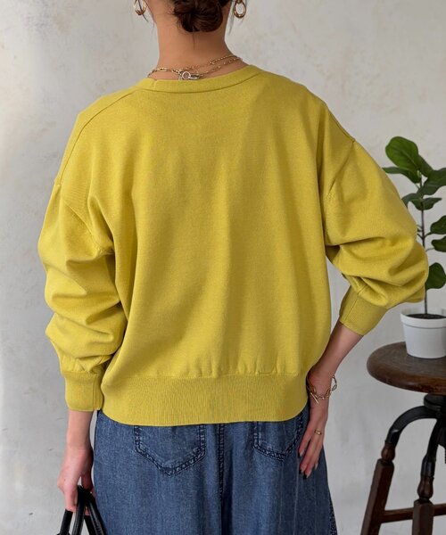 Chez toi（シェトワ）の「ニュアンスボタン長袖ニットカーディガン（カーディガン/ボレロ・レディース・ブラック/ホワイト/ブルー/イエロー・FREE）」の11枚目の写真