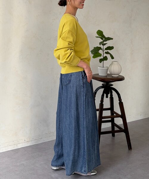 Chez toi（シェトワ）の「ニュアンスボタン長袖ニットカーディガン（カーディガン/ボレロ・レディース・ブラック/ホワイト/ブルー/イエロー・FREE）」の14枚目の写真