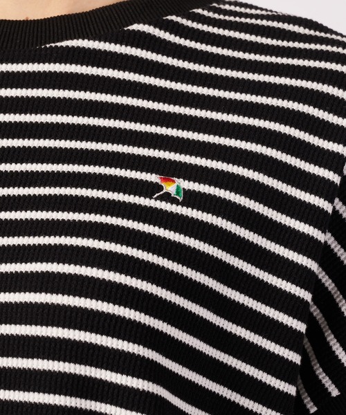 Arnold Palmer(アーノルドパーマー)の「ワッフルボーダー フレンチ Tシャツ(Tシャツ/カットソー・レディース・グレー/ブラック/ホワイト・L/M/S)」の13枚目の写真