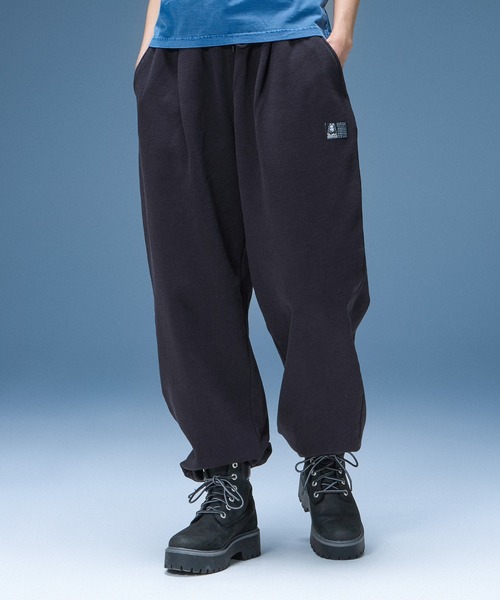 X-girl(エックスガール)の「SCRIPT LOGO SWEATPANTS(スウェットパンツ・レディース・ブラック/アッシュ・S/M)」の7枚目の写真