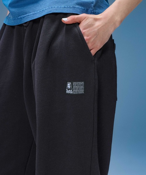 X-girl(エックスガール)の「SCRIPT LOGO SWEATPANTS(スウェットパンツ・レディース・ブラック/アッシュ・S/M)」の8枚目の写真