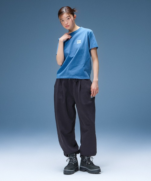 X-girl(エックスガール)の「SCRIPT LOGO SWEATPANTS(スウェットパンツ・レディース・ブラック/アッシュ・S/M)」の10枚目の写真