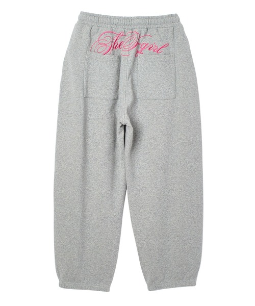 X-girl(エックスガール)の「SCRIPT LOGO SWEATPANTS(スウェットパンツ・レディース・ブラック/アッシュ・S/M)」の13枚目の写真