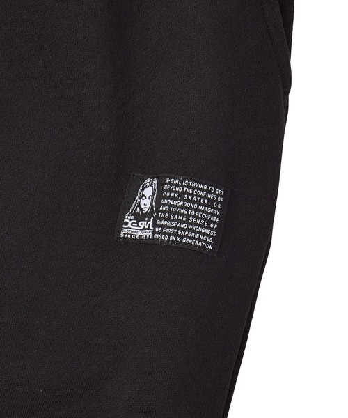 X-girl(エックスガール)の「SCRIPT LOGO SWEATPANTS(スウェットパンツ・レディース・ブラック/アッシュ・S/M)」の19枚目の写真