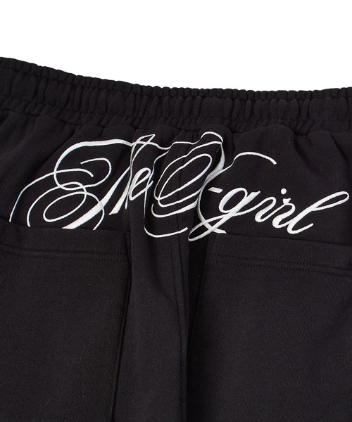 X-girl(エックスガール)の「SCRIPT LOGO SWEATPANTS(スウェットパンツ・レディース・ブラック/アッシュ・S/M)」の21枚目の写真