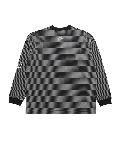 Manhattan Portage（マンハッタンポーテージ）の「Long Sleeve T-Shirts（Tシャツ/カットソー・メンズ・ブラック/ホワイト・LARGE/MEDIUM/SMALL/X-LARGE）」の3枚目の写真