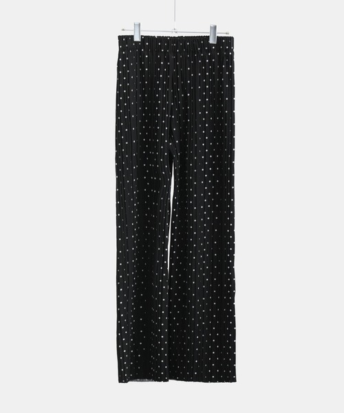Fashion Letter(ファッションレター)の「ドットプリント プリーツイージーワイドパンツ(その他パンツ・レディース・ブラック/ホワイト/チャコール/ブラウン・L/M)」の12枚目の写真